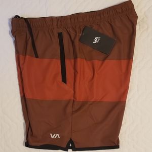 RVCA YOGGER STRETCH ATHLETIC SHORTS 17"